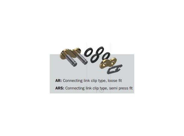 AFAM Kjedelås - A428XMR-G ARS GOLD- Clip Standard Clips med O-Ring