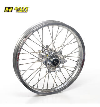 Haan Framhjul 17x3,50 - Yamaha WR/WRF Blå Ring, Polert Aluminium Nav