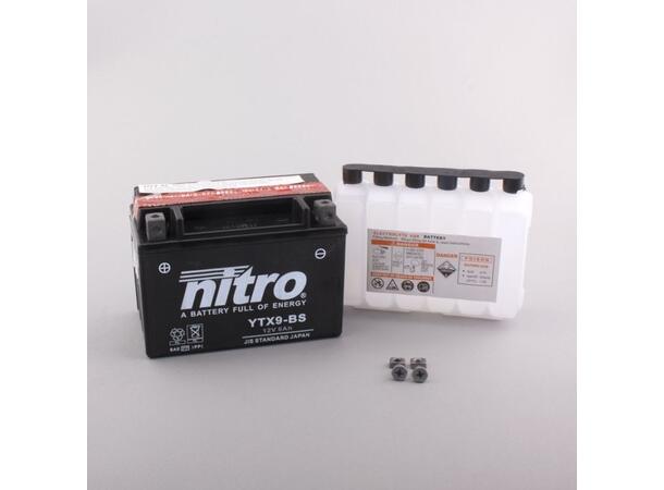 Nitro YTX9-BS - 12V ATV/MC/Snøscooter Batteri