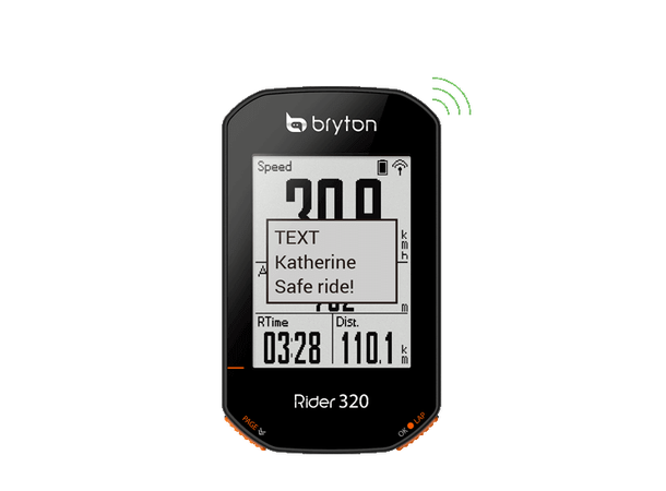 Bryton Rider 320 E GPS Computer 2.3", 72+ funksjoner, full GNSS