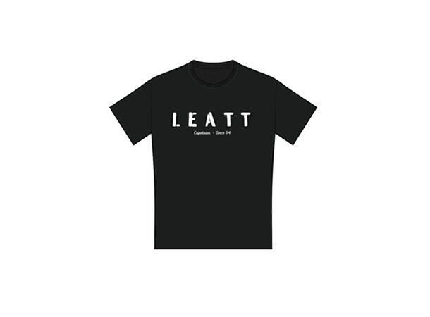 Leatt BLACK T-Shirt Sort L 100% Bomull