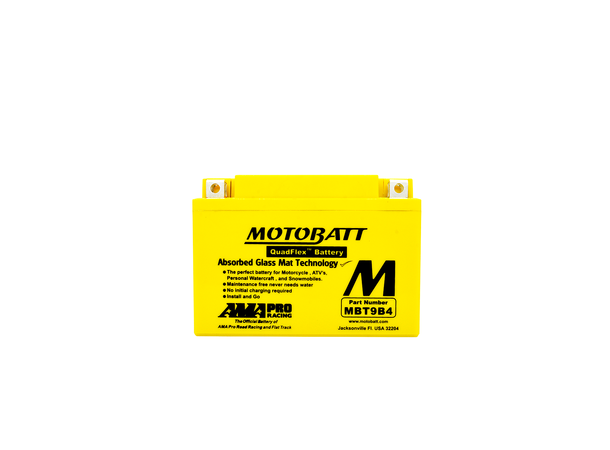 MotoBatt MBT9B4 12V Batteri 2-Polet, 115CCA, 9Ah, 150x70x105, AGM
