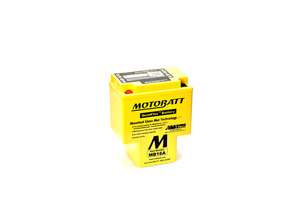 MotoBatt MB16A 12V Batteri 2-Polet, 200CCA, 17.5Ah, 151x91x181, AGM