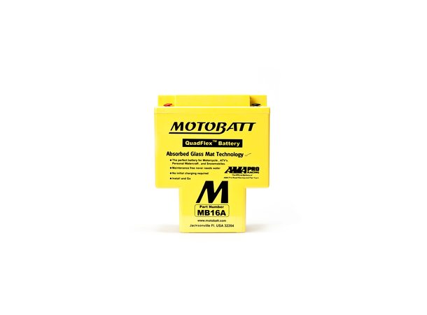 MotoBatt MB16A 12V Batteri 2-Polet, 200CCA, 17.5Ah, 151x91x181, AGM