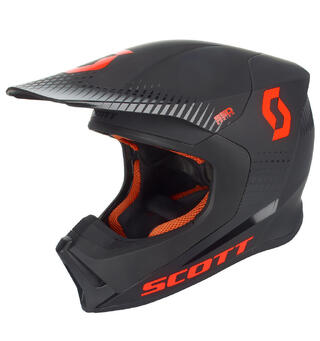Scott 550 Hatch Crosshjelm - Sort/Ora Thermo Shell, Conehead, God Ventilasjon