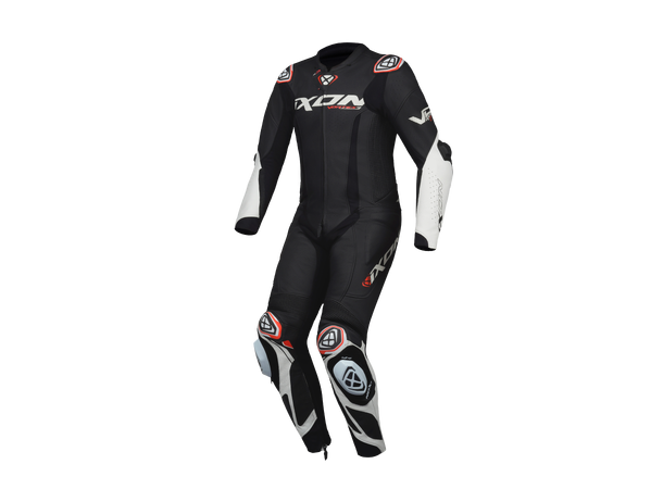 Ixon Vortex 3 Racing Sort/hvit L Racingdress ventilert Airbag ready