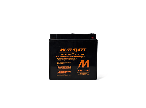 MotoBatt MBYZ16HD 12V Batteri 4-Polet, 240CCA, 16.5Ah, 151x87x145, AGM