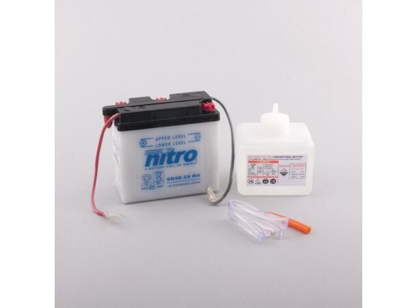 Nitro 6N4B-2A - 6V ATV/MC/Snøscooter Batteri