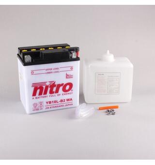 Nitro YB10L-B2 - 12V ATV/MC/Snøscooter Batteri 12V, 11Ah, 135x90x145, Syreflaske