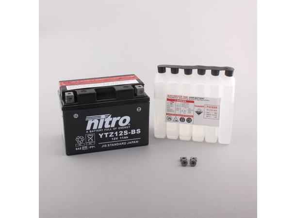 Nitro YTZ12S-BS - 12V ATV/MC/Snøscooter Batteri