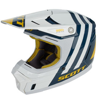 Scott 350 JR Hjelm - Blå/Gul SCO Helmet 350 EVO Kid Plus Dash ECE