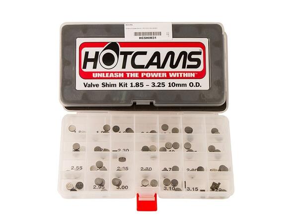 Hot Cams Shims-sett 1.85-3.25mm- 10,00mm 84 shims. 10mm