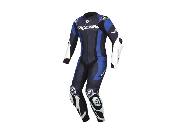 Ixon Vortex 3 Racing Sort/blå M Hel racingdress stretch ventilert