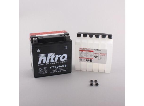 Nitro YTX9A-BS - 12V ATV/MC/Snøscooter Batteri