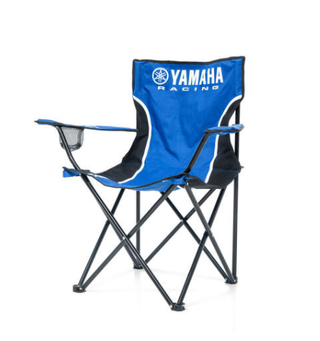 Yamaha Sammenleggbar Campingstol Blå med Yamaha-logoer