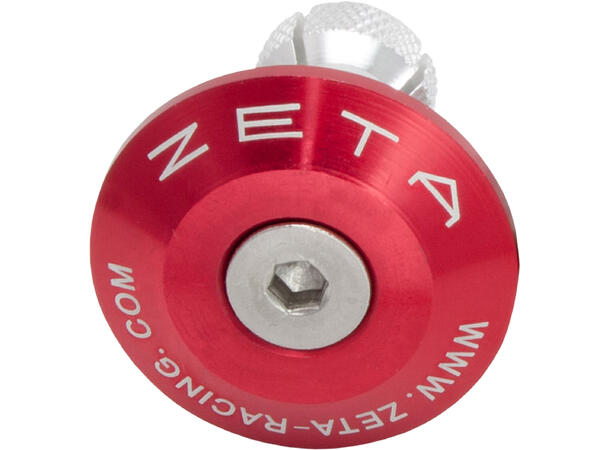 ZETA Bar-End Plug 29mm - Rød Leveres i par