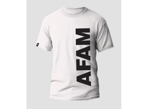 AFAM T-SHIRT ROCKER - XLarge, Hvit Herre - Hvit m/Logo