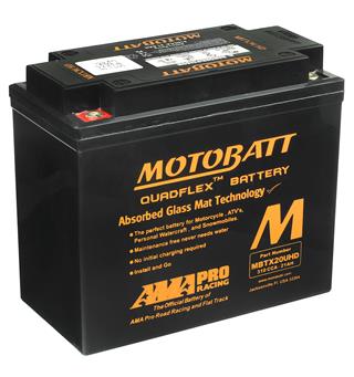 MotoBatt MBTX20UHD 12V Batteri 4-Polet, 320CCA, 22Ah, 175x87x155, AGM