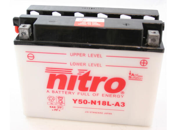 Nitro Y50-N18L-A3 - 12V ATV/MC/Snøscooter Batteri