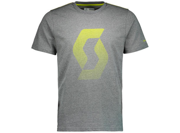 Scott T-Shirt Icon Fact. T.  Grå/Gul M God kvalitet med stor logo