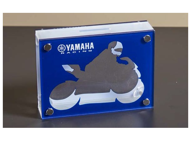 Yamaha Sparebøsse Blå med Racingutseende