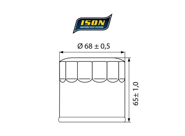 ISON 553 Oljefilter - Benelli CANISTER