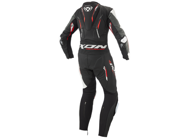 Ixon Demonio Racing Sort/hvit/rød M Racingdress Ventilert Airbag-ready