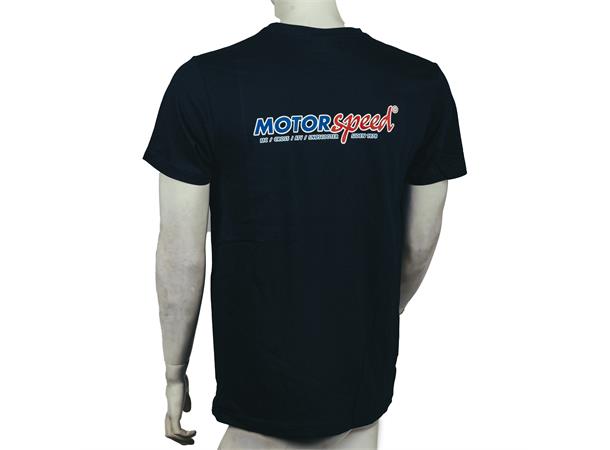 Team Motorspeed T-skjorte - Mørk Marine Motorspeed Logo