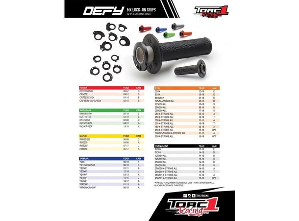 Torc1 Defy Lock-On Grip Soft Diamond/Waffle Sort
