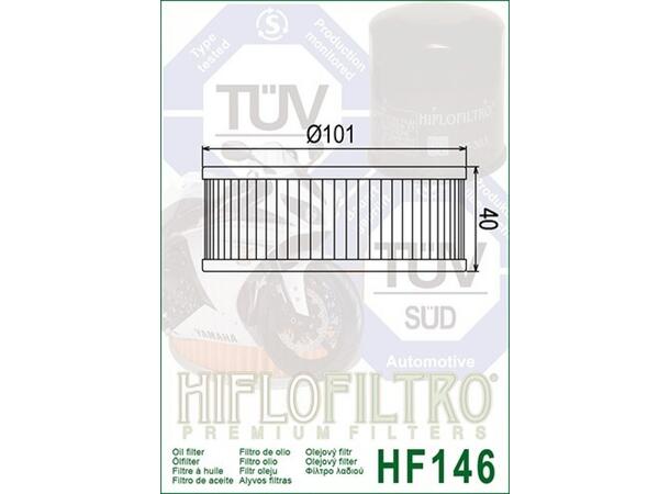Hiflo HF146 Oljefilter Yamaha XS 750/850/XJ 1100/XVZ 13/VMX 1200