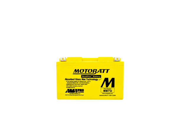 MotoBatt MB7U 12V Batteri 2-Polet, 100CCA, 6.5Ah, 150x65x94, AGM