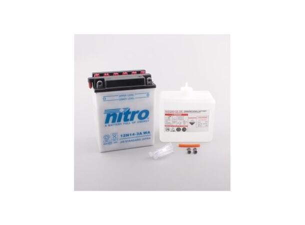 Nitro 12N24-3 - 12V ATV/MC/Snøscooter Batteri