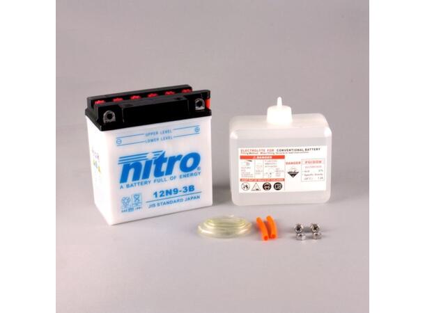 Nitro 12N9-3B - 12V ATV/MC/Snøscooter Batteri