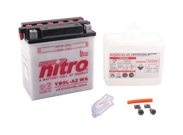 Nitro YB9L-A2 - 12V ATV/MC/Snøscooter Batteri