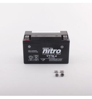 Nitro YT7B-4 - 12V ATV/MC/Snøscooter Batteri 12V, 6.5Ah, 150x65x93, AGM GEL