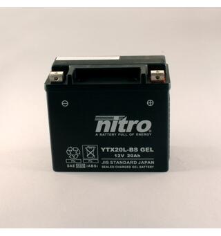 Nitro YTX24HL-BS - 12V ATV/MC/Snøscooter Batteri 12V, 21Ah, 205x87x162, AGM GEL