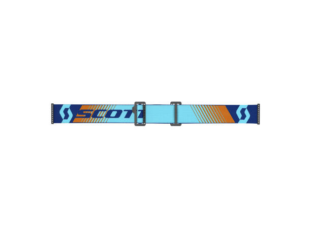 Scott Fury SX Brille - Blå/Oransj Enhancer Blå Chrome Linse