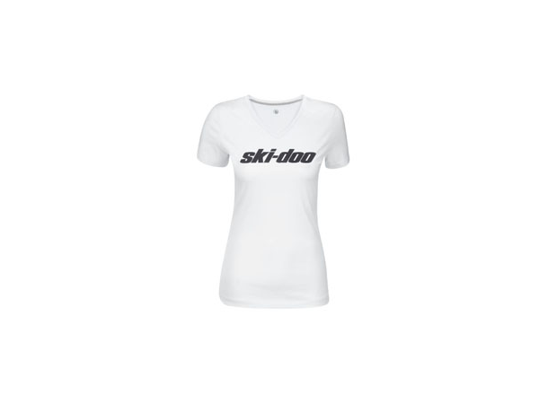 Ski-Doo Signature T-Shirt til Dame XL Hvit