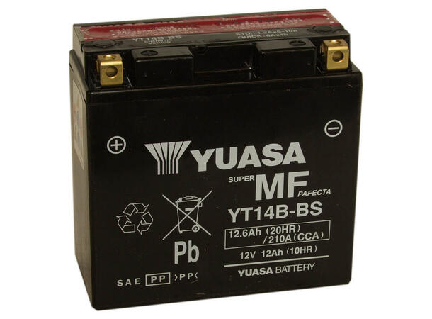 Yuasa (CP) YT14B-BS - 12V ATV/MC/Snøscooter Batteri