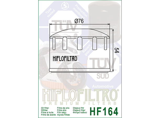 Hiflo 164 Oljefilter BMW/Kymco