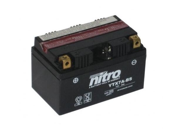 Nitro YTX7A-BS - 12V ATV/MC/Snøscooter Batteri