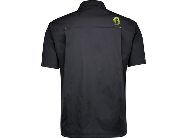 Scott Shirt Factory Team - Sort/Gul L Kortermet skjorte med trykk knapper