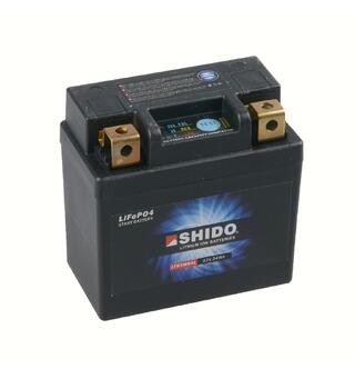 Shido LTKTM04L Lithium - 12V ATV/MC/Snøscooter Batteri 12V, 2Ah, 24Wh, 89x49x90