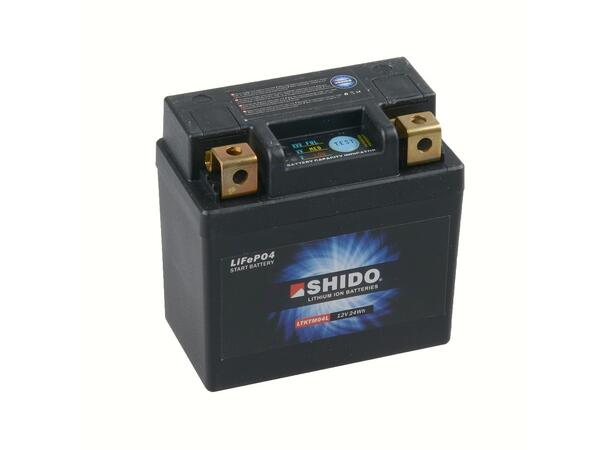 Shido LTKTM04L Lithium - 12V ATV/MC/Snøscooter Batteri