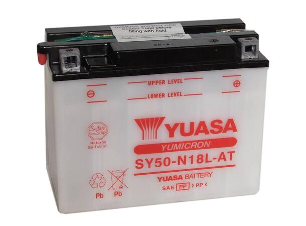 Yuasa SY50-N18L-AT m/Sensor - 12V ATV/MC/Snøscooter Batteri