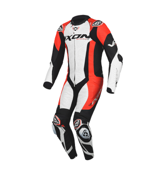 Ixon Vortex 3 Racing Sort/rød Hel racingdress stretch ventilert