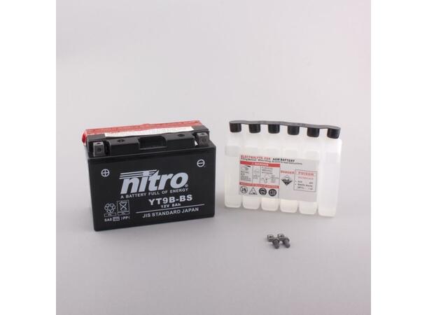 Nitro N-YT9B-BS - 12V ATV/MC/Snøscooter Batteri
