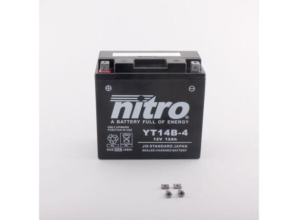 Nitro YT14B-4 - 12V ATV/MC/Snøscooter Batteri