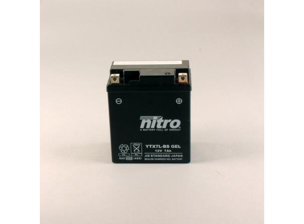 Nitro YTX7L-BS - 12V ATV/MC/Snøscooter Batteri