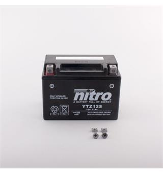 Nitro YTZ12S - 12V ATV/MC/Snøscooter Batteri 12V, 11Ah, 150x87x110, Forseg., AGM GEL